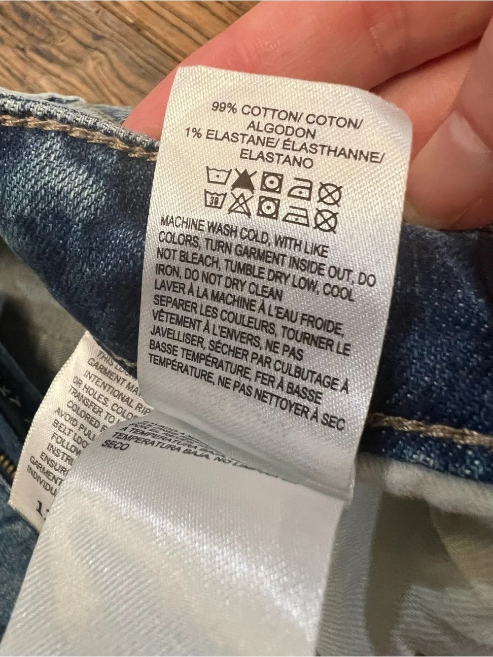 Lucky Brand Washed Light Blue Distressed Roll-Cuff Denim Shorts
